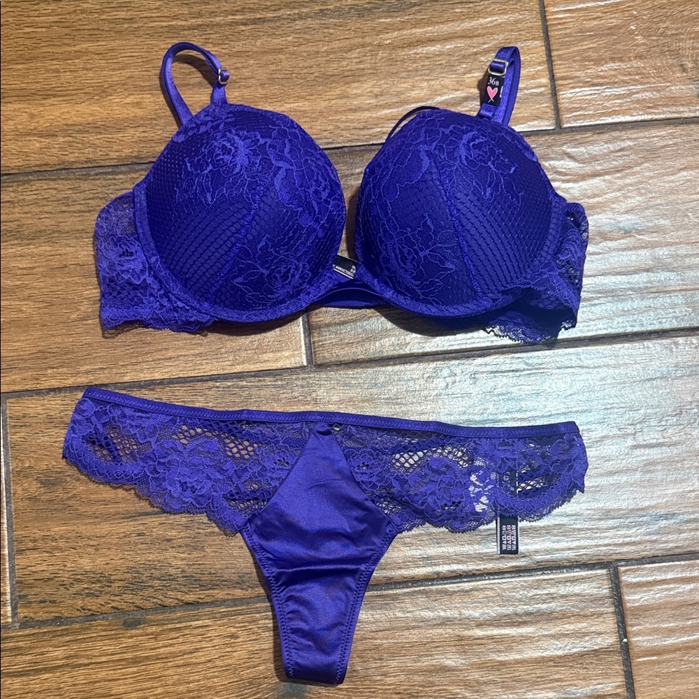 Victoria secret very sexy Purple  Bra and Panty Set